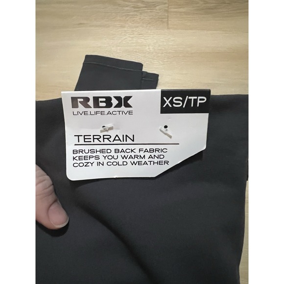 NWT RBX Terrain Gray Leggings Womens XS Fleece Lined Heat Active - Picture 4 of 11